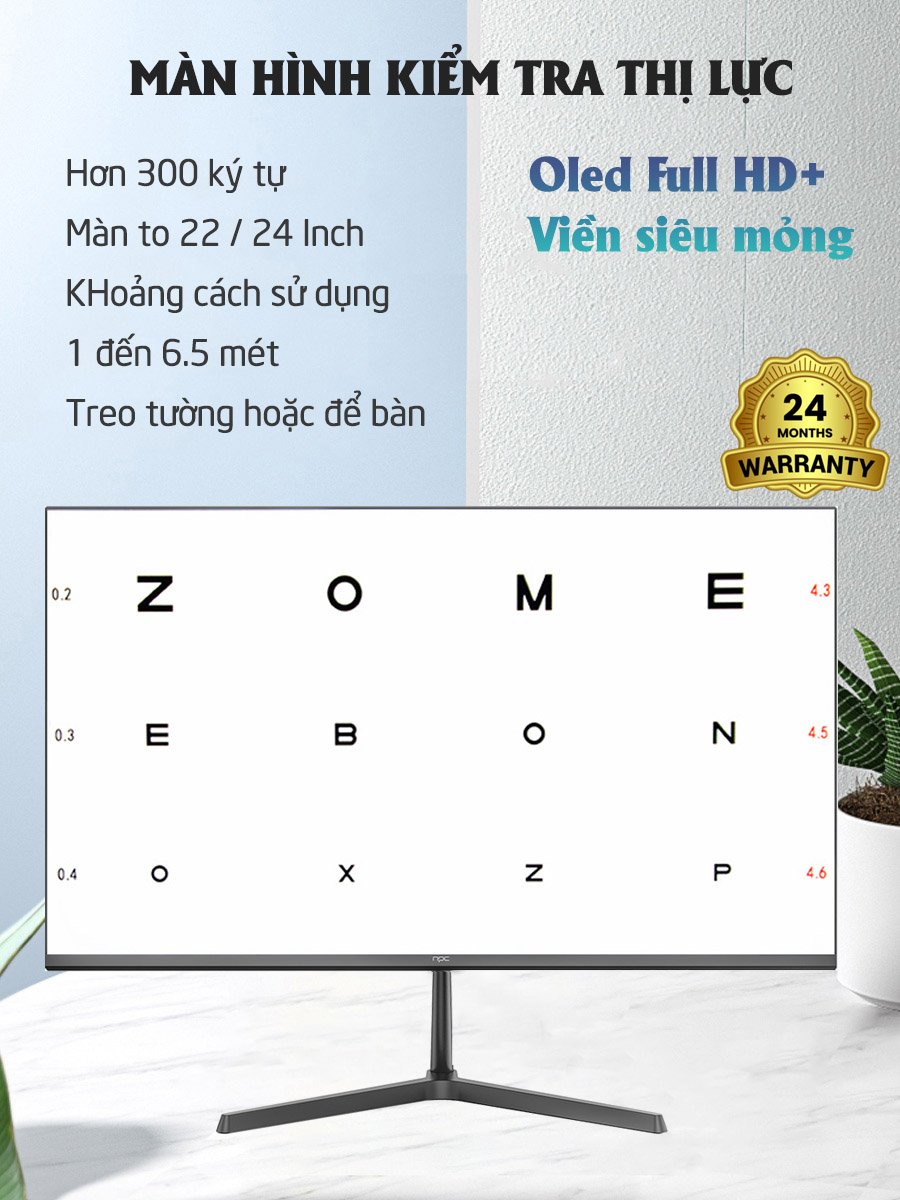 Màn hình kiểm tra thị lực 24 Inch Màn hình kiểm tra thị lực 24 Inch