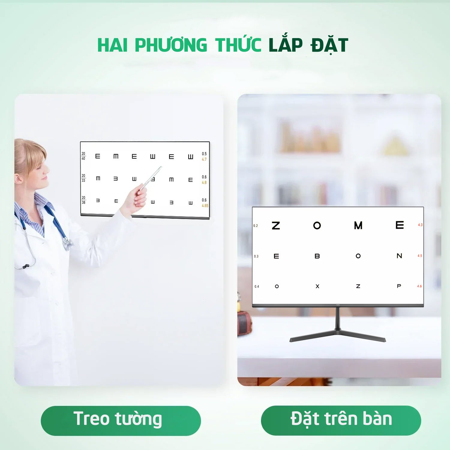 Màn hình kiểm tra thị lực 24 Inch Màn hình kiểm tra thị lực 24 Inch