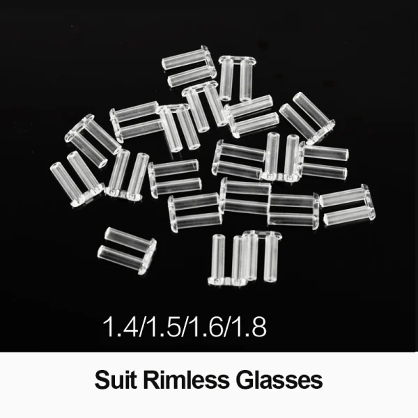 100 chiếc Ống lót khóa kính gọng kính quang học không vành vít nhựa nắp kính phụ kiện nút cao su đôi